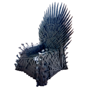 Figura Trono De Hierro Juego De Tronos Iron Throne Got 3d