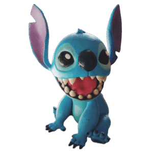 Figura De Stitch Pintada A Mano Adorno Decoración Impreso 3d
