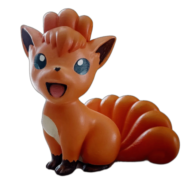 Figura Vulpix De Pokemon Primera Generacion En 3d Pintado