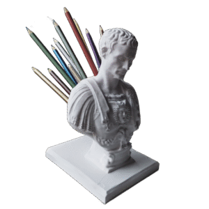 Lapicero Busto Julio César Apuñalado Decoración Escritorio