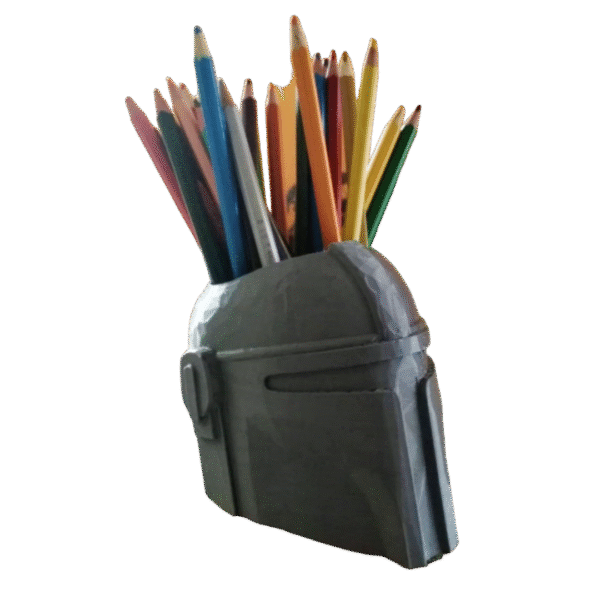 Porta Lápices Mando Mandalorian Star War Lapicero Escritorio