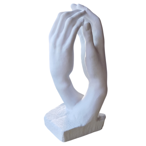Estatua Manos La Catedral Auguste Rodin 40cm Decoración 3d
