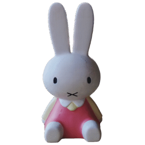 Figura Conejo Miffy Escultura Decorativa Pintada A Mano
