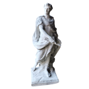 Estatua Figura Julio César Del Louvre Pintada Símil Mármol