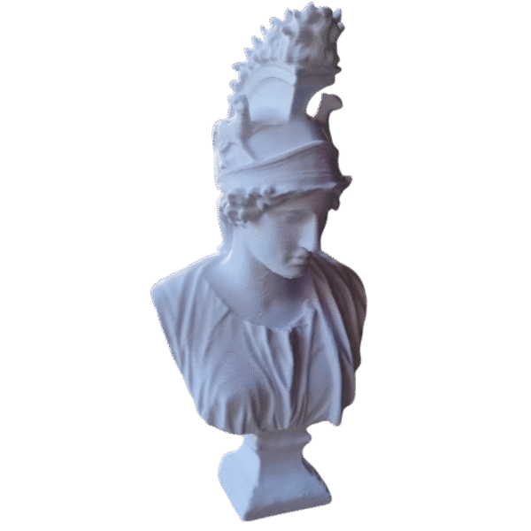 Estatua Clásica Busto La Diosa De La Ciudad De Roma Deco 3d