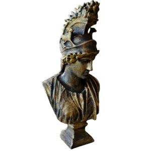 Estatua Clásica Busto La Diosa De Roma Símil Bronce Deco 3d