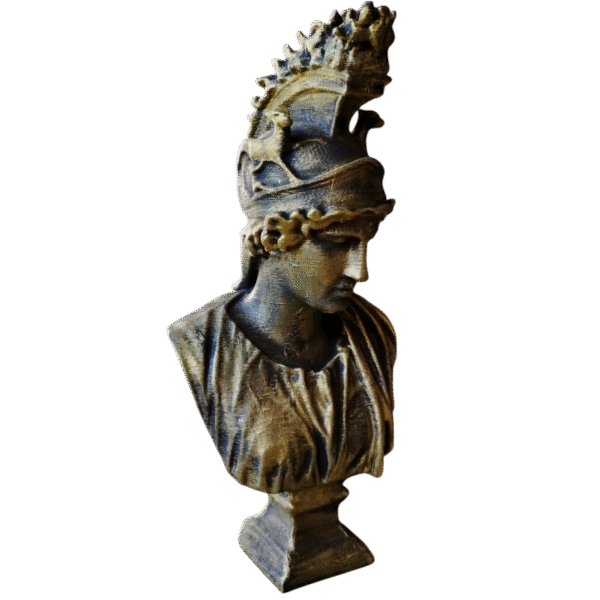 Estatua Clásica Busto La Diosa De Roma Símil Bronce Deco 3d