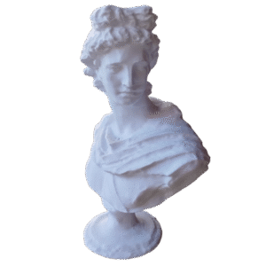 Escultura Busto Dios Griego Apolo Figura Romana Deco 3d
