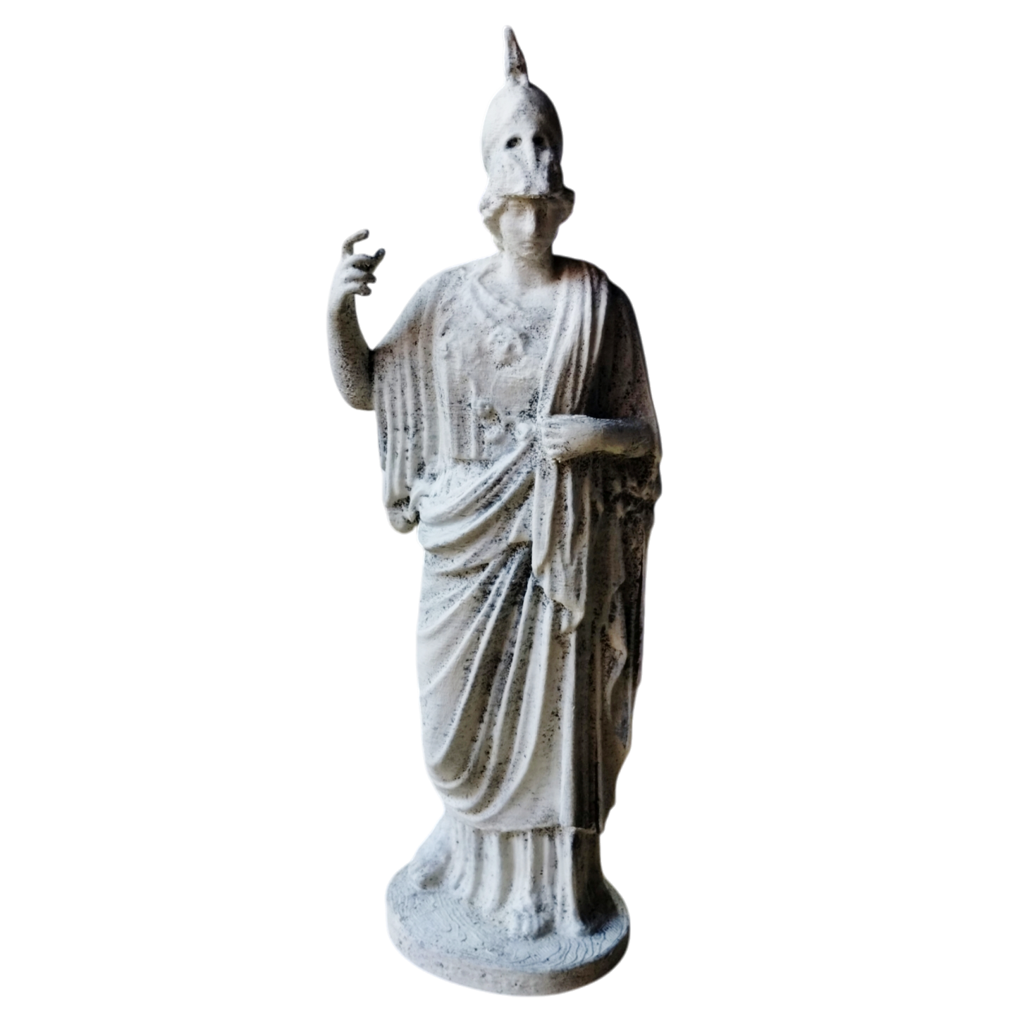 Estatua Figura Diosa Atenea Griega Pintada Símil Mármol 3d