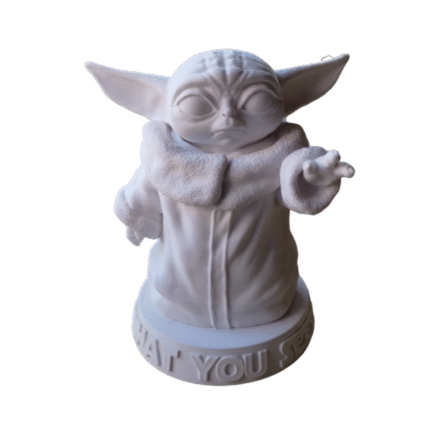 Grogu Baby Yoda Mandalorian Figura Estatuilla Star Wars Deco