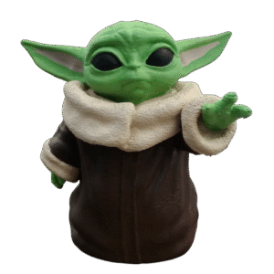 Figura De Baby Yoda Pintada Estatuilla De Grogu Mandalorian