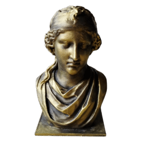 Escultura Busto De Afrodita Simil Bronce Decoración Estatua
