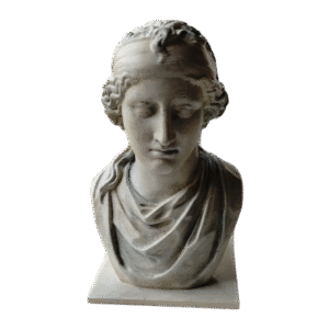 Escultura Busto De Afrodita Simil Marmol Decoración Estatua