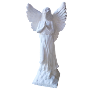 Escultura Estatuilla Angel Rezando 40cm Figura Decorativa 3d