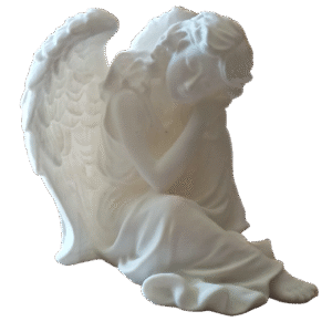 Estatua Angel Descansando Decoración Escultura Clásica 3d