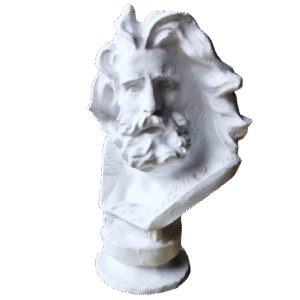 Busto Zeus Dios Griego Escultura Decorativa 25cm 3d Estatua