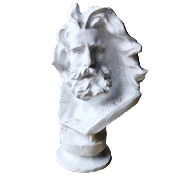 Busto Zeus Dios Griego Escultura Decorativa 25cm 3d Estatua