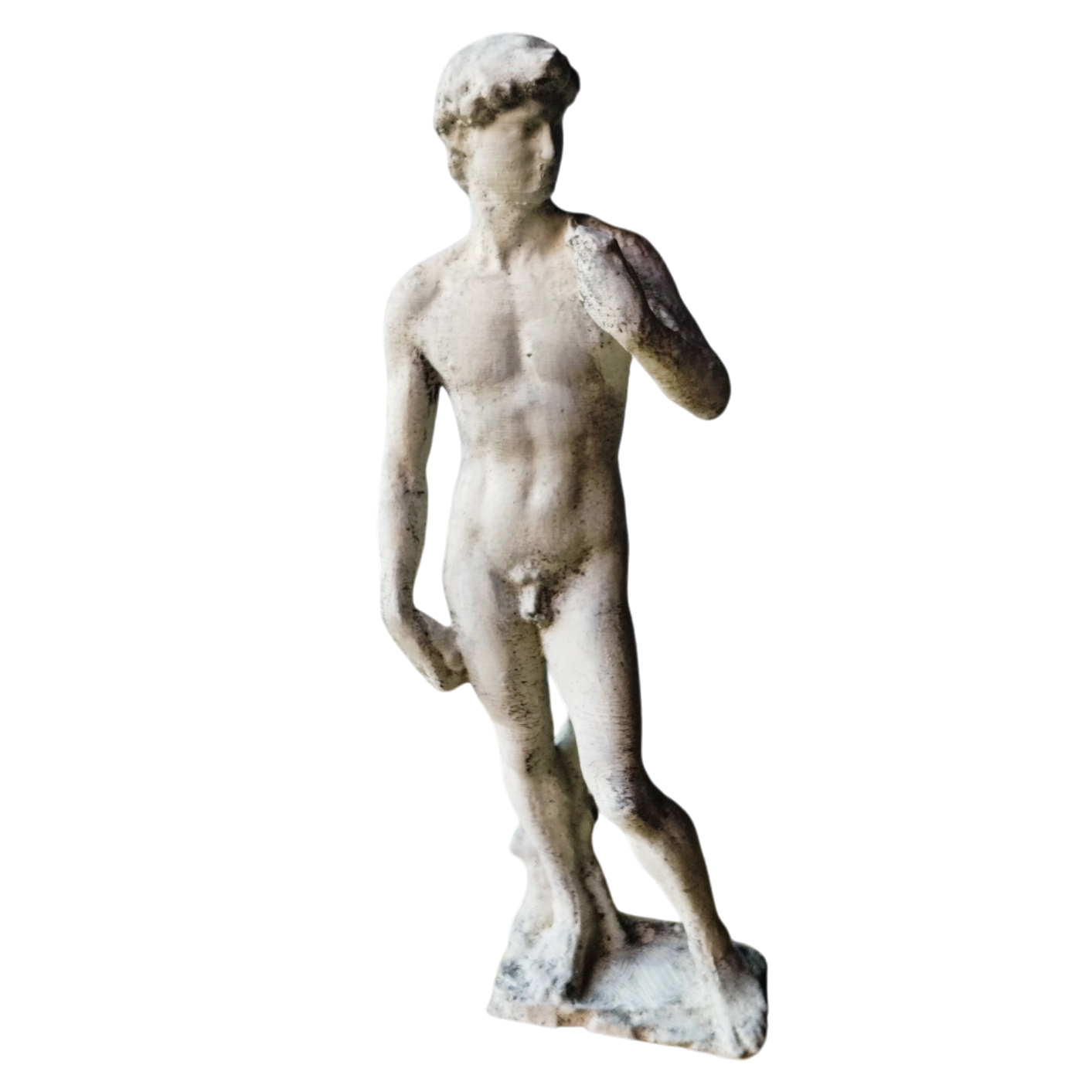Estatua David De Miguel Angel Pintado Simil Marmol Deco 3d