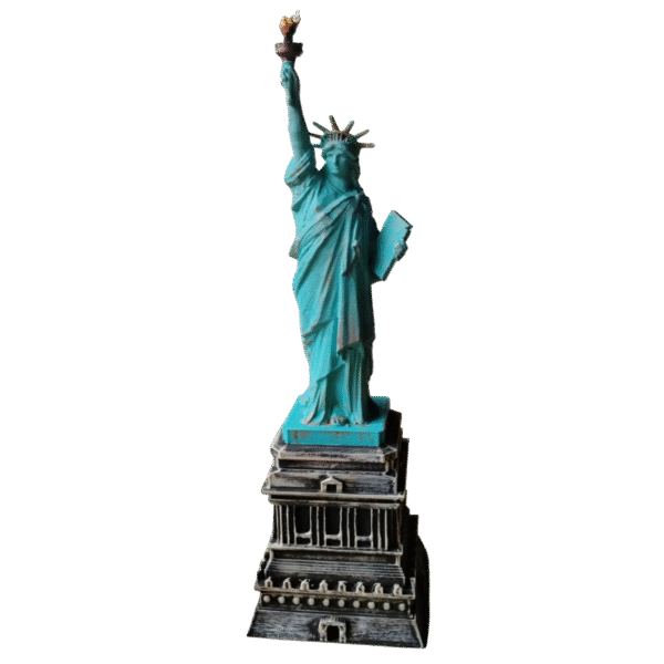 Estatua De La Libertad 3d Pintada A Mano Adornos Decoración