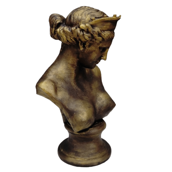 Estatua Venus De Capua Simil Bronce Clásica Romana Busto 3d