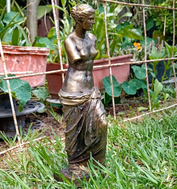 Estatua Venus De Milo Simil Bronce Clásica Romana Busto 3d - Image 5