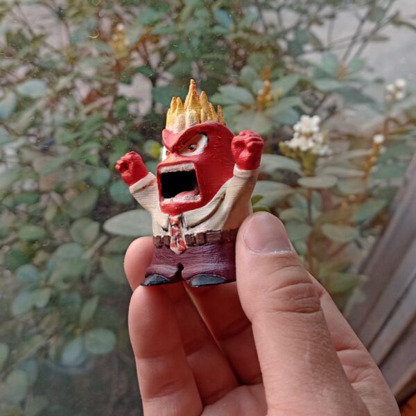 Furia De Intensamente Figura Pintado Llaverito Anger Muñeco - Image 7