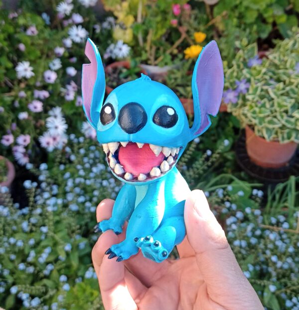 Figura De Stitch Pintada A Mano Adorno Decoración Impreso 3d - Image 7