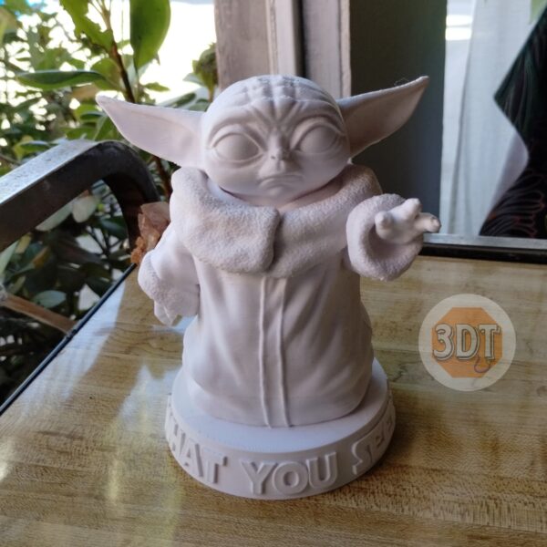 Grogu Baby Yoda Mandalorian Figura Estatuilla Star Wars Deco - Image 5