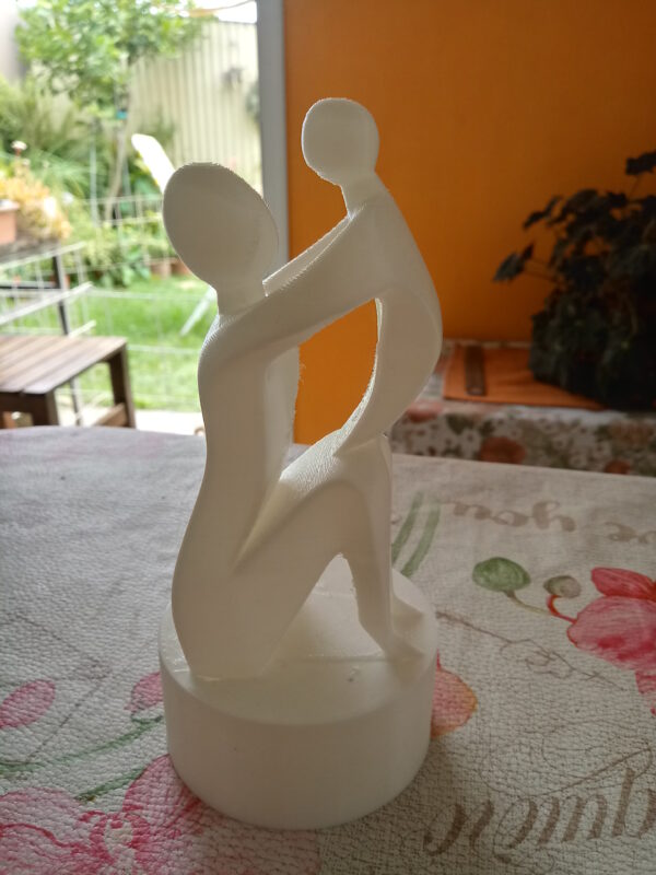 Estatua Madre E Hijo / Hija Decoración Estatuilla Moderna 3d - Image 2