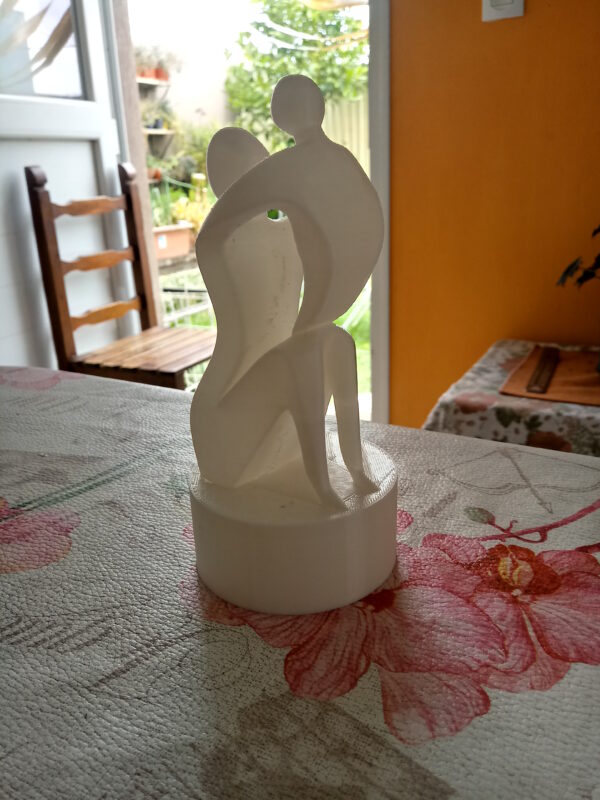 Estatua Madre E Hijo / Hija Decoración Estatuilla Moderna 3d - Image 3