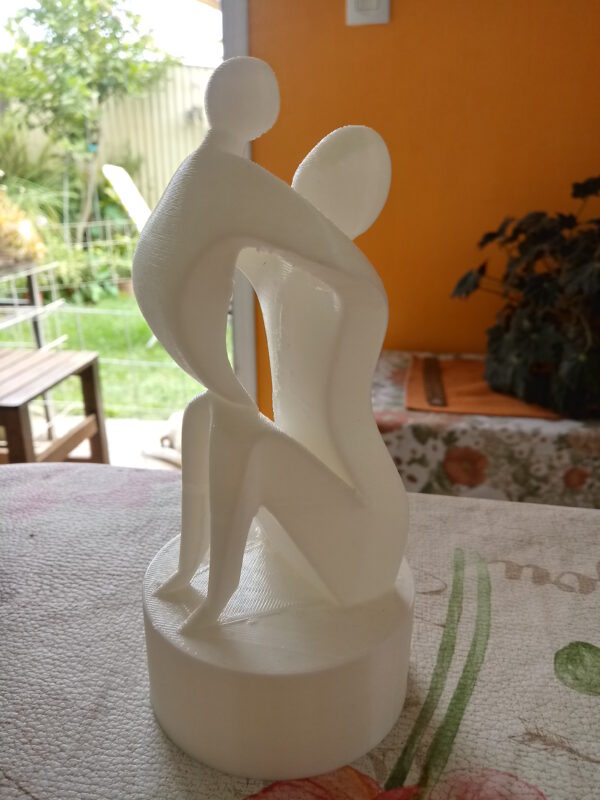 Estatua Madre E Hijo / Hija Decoración Estatuilla Moderna 3d - Image 4