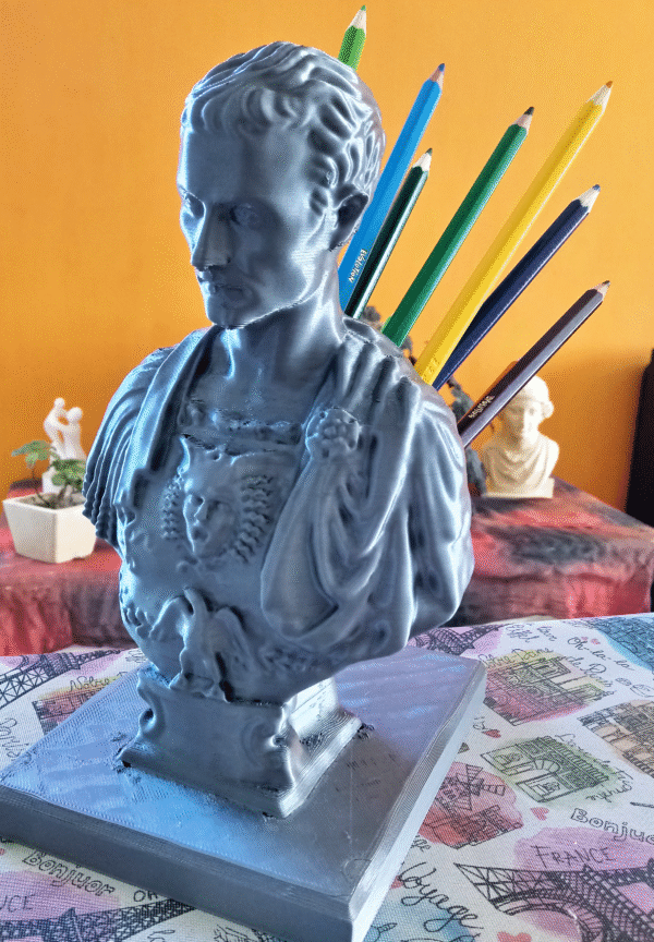 Lapicero Busto Julio César Apuñalado Decoración Escritorio - Image 4