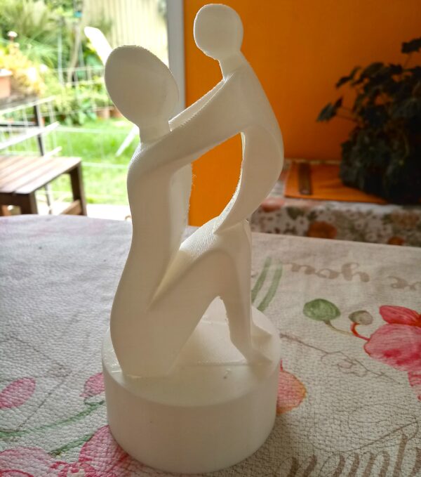 Estatua Madre E Hijo / Hija Decoración Estatuilla Moderna 3d - Image 5