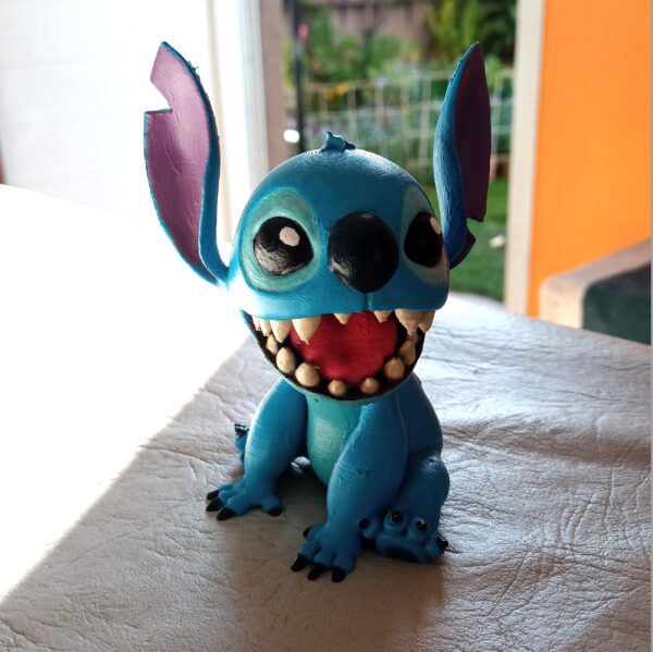 Figura De Stitch Pintada A Mano Adorno Decoración Impreso 3d - Image 6