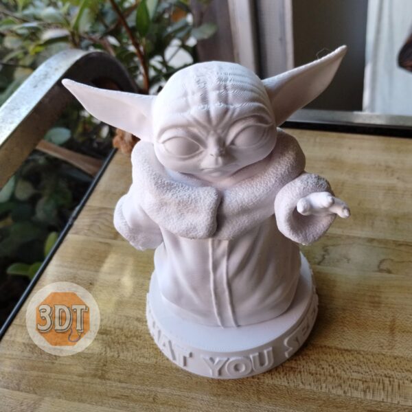 Grogu Baby Yoda Mandalorian Figura Estatuilla Star Wars Deco - Image 6