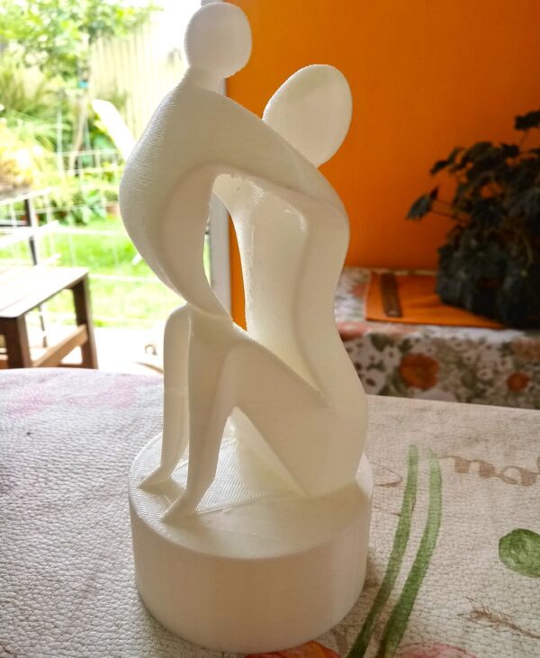 Estatua Madre E Hijo / Hija Decoración Estatuilla Moderna 3d - Image 7