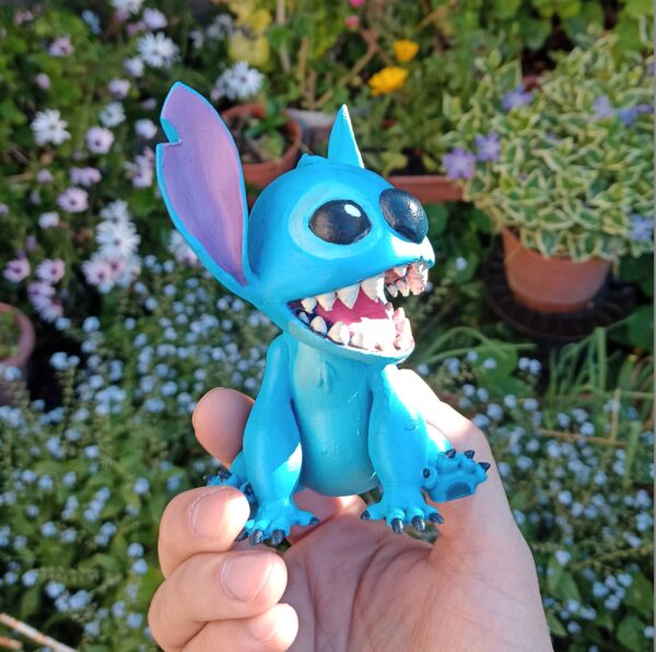 Figura De Stitch Pintada A Mano Adorno Decoración Impreso 3d - Image 8