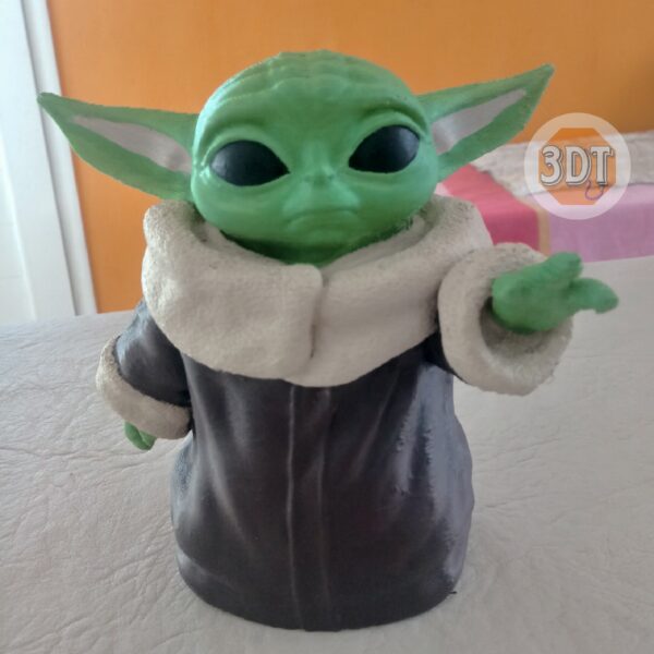 Figura De Baby Yoda Pintada Estatuilla De Grogu Mandalorian - Image 4