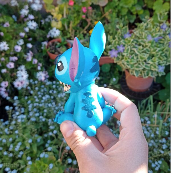 Figura De Stitch Pintada A Mano Adorno Decoración Impreso 3d - Image 9