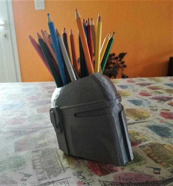 Porta Lápices Mando Mandalorian Star War Lapicero Escritorio - Image 2