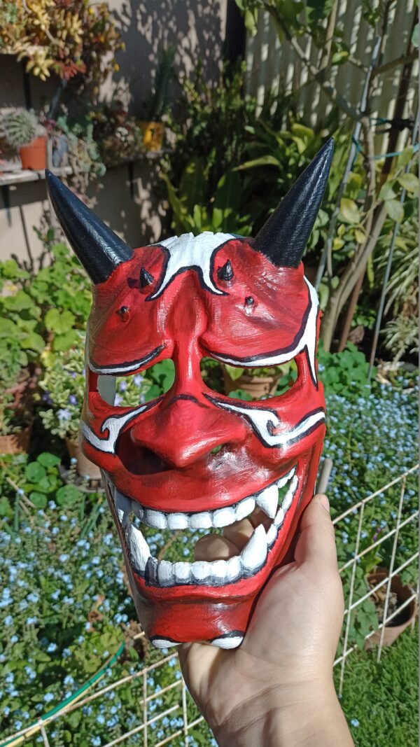 Mascara Hannya Terror Cosplay Cotillón Caretas 3d Japonesa - Image 3