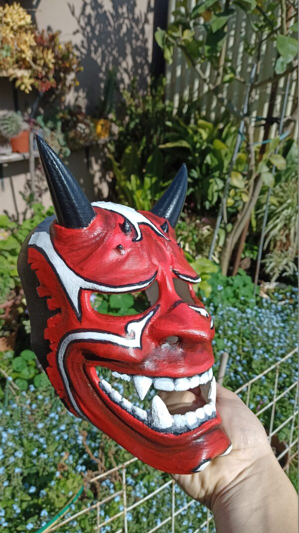 Mascara Hannya Terror Cosplay Cotillón Caretas 3d Japonesa - Image 2