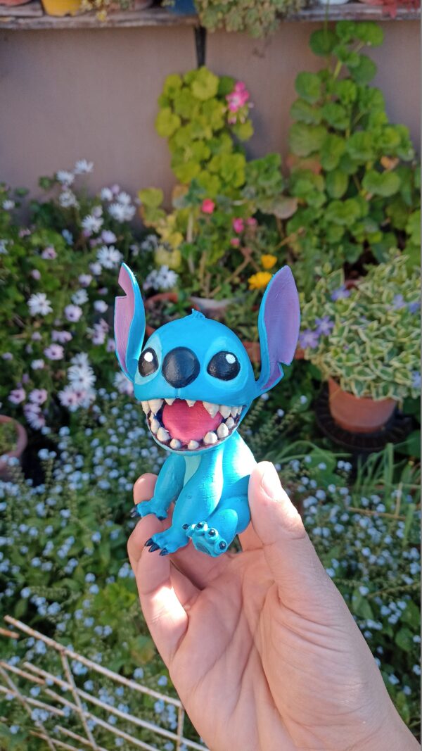Figura De Stitch Pintada A Mano Adorno Decoración Impreso 3d - Image 4