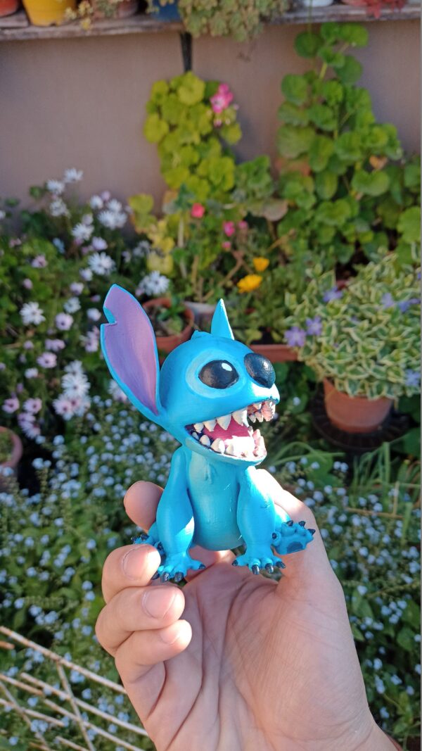 Figura De Stitch Pintada A Mano Adorno Decoración Impreso 3d - Image 3