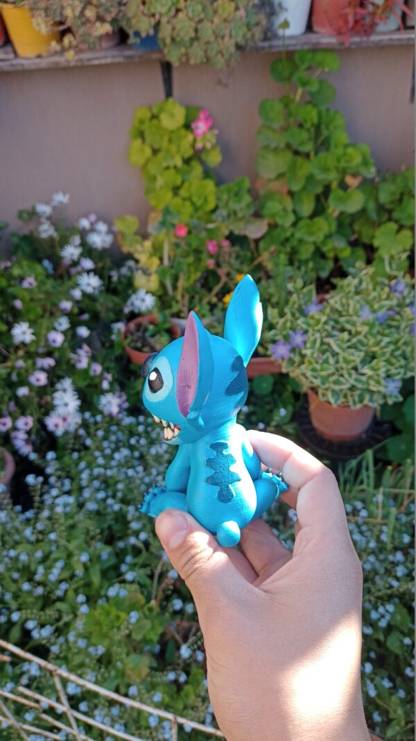 Figura De Stitch Pintada A Mano Adorno Decoración Impreso 3d - Image 2