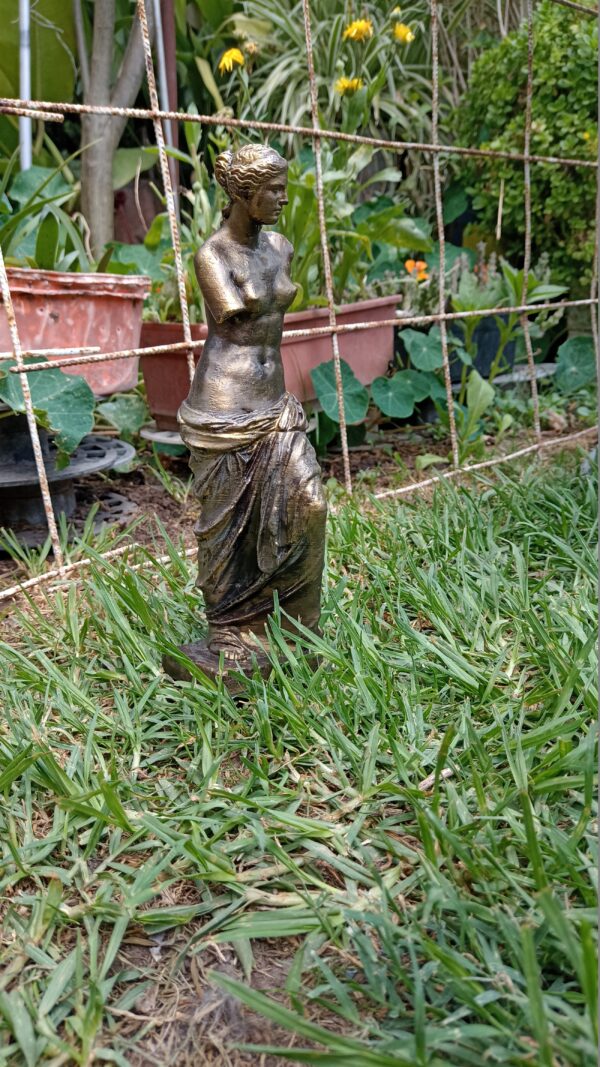 Estatua Venus De Milo Simil Bronce Clásica Romana Busto 3d - Image 3