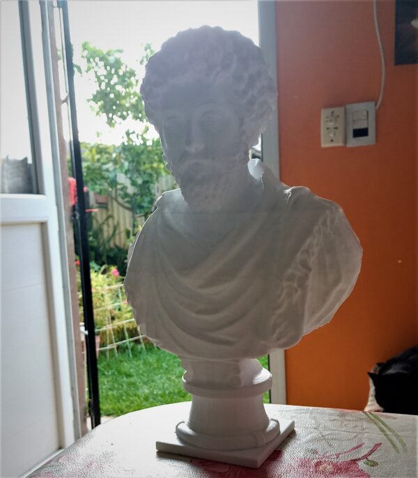 Busto De Marco Aurelio Antiguo Roma Escultura Impresión 3d - Image 2