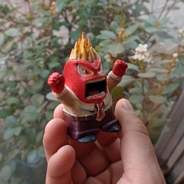Furia De Intensamente Figura Pintado Llaverito Anger Muñeco - Image 4