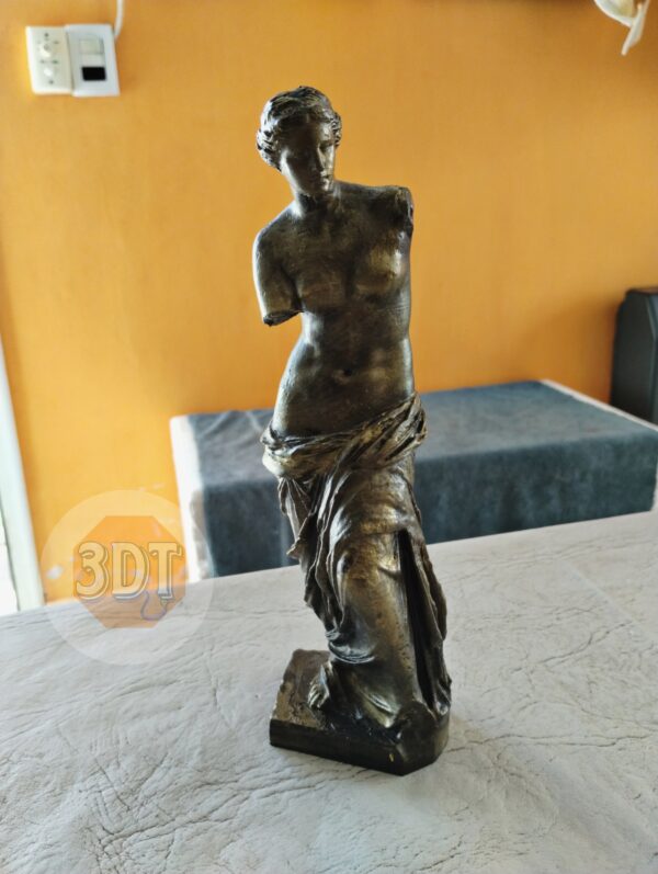 Estatua Venus De Milo Simil Bronce Clásica Romana Busto 3d - Image 9