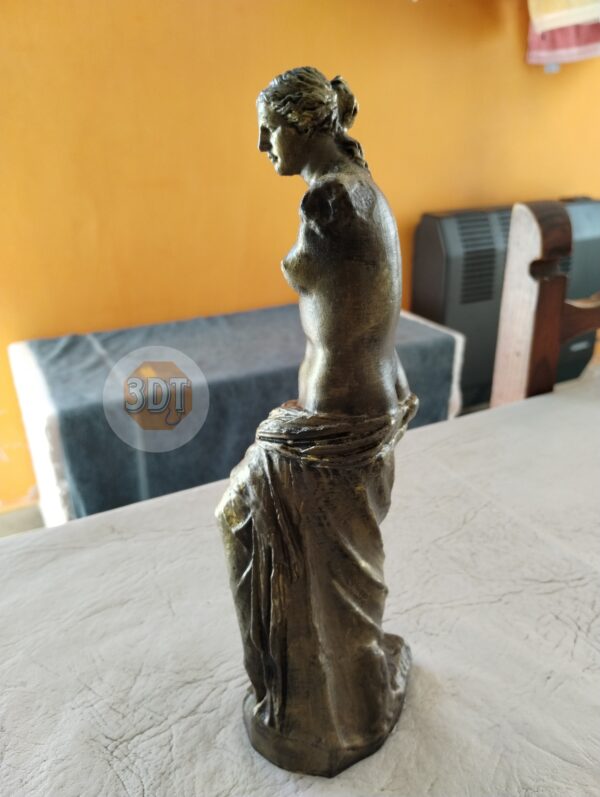 Estatua Venus De Milo Simil Bronce Clásica Romana Busto 3d - Image 8